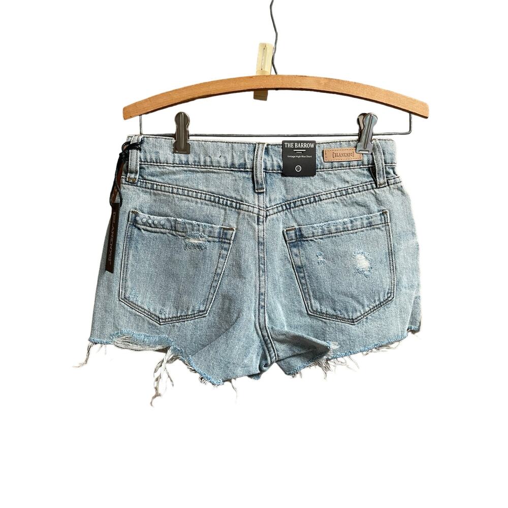 Blank NYC Denim Jean Shorts Cut Off Distressed Women's Size 25"/ 0 - Picture 2 of 6